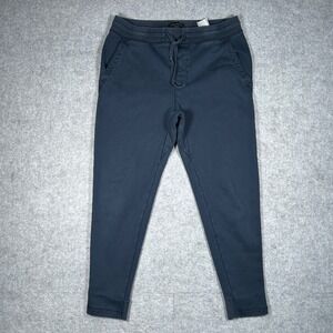 Banana Republic Joggers Mens Medium Navy Blue French Terry Sweatpants
